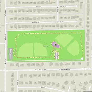 Map of Hayes Park