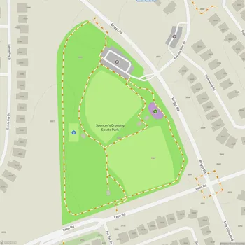 Map of Spencer's Crossing Sports Park