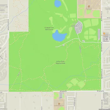 Map of Arthur Pack Regional Park