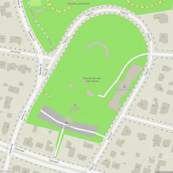 Map of Rose Garden and Little Theatre