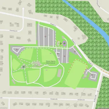 Map of Hoover Sports Park Central