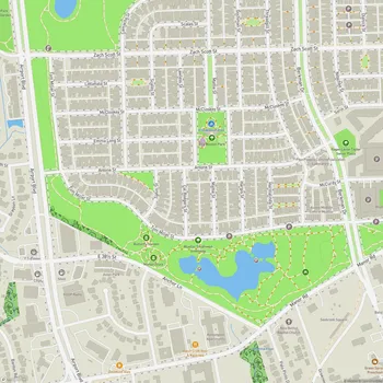 Map of Mueller Southwest Greenway