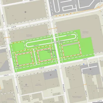 Map of Procter & Gamble Gardens