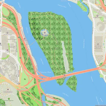 Map of Theodore Roosevelt Island