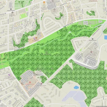 Map of Oxon Run Parkway