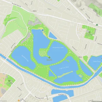 Map of Quarry Lakes Regional Park