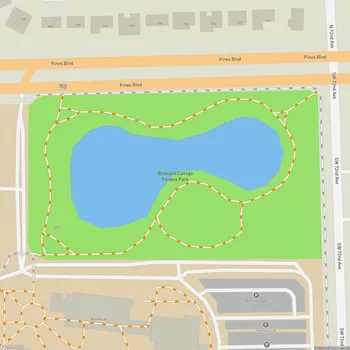 Map of Broward College Fitness Park