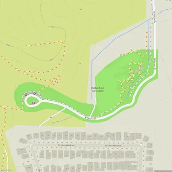 Map of Hidden Falls Park South
