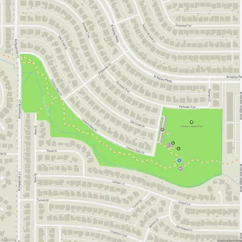 Map of Leonard L. Woods Park