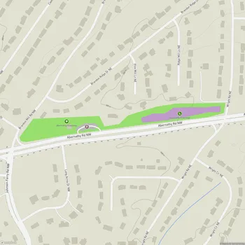 Map of Abernathy Greenway