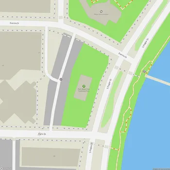 Map of Palm Beach Post Centennial Park