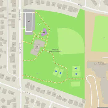 Map of Highlands Neighborhood Park