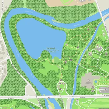 Map of The Viginia B. Fairbanks Art & Nature Park: 100 Acres