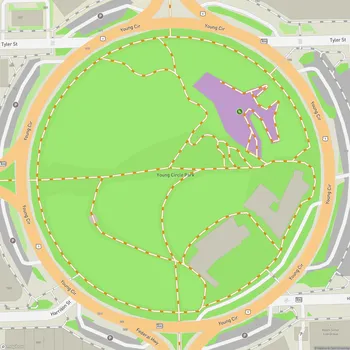 Map of Young Circle Park