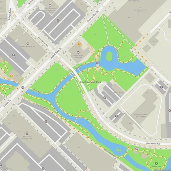 Map of East Riverwalk Park