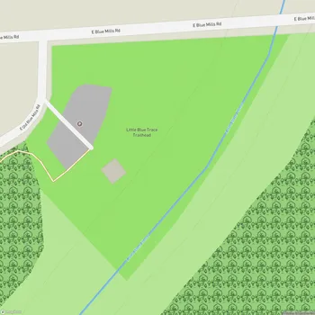 Map of Little Blue Trace Trailhead