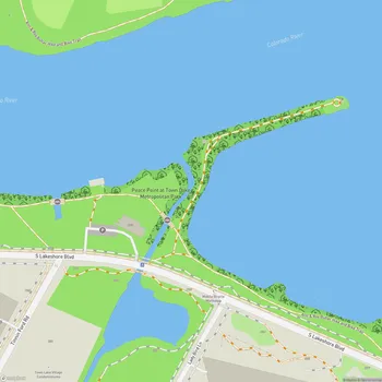 Map of Peace Point at Town Lake Metropolitan Park
