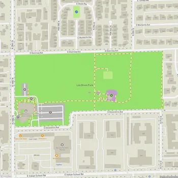 Map of Los Olivos Park