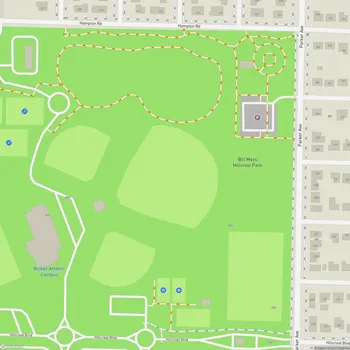 Map of Bill Moss Hillcrest Park