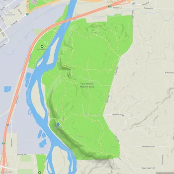 Map of Four Dances Natural Area