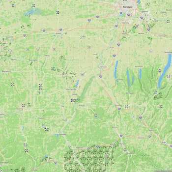 Map of Genesee Valley Greenway State Park