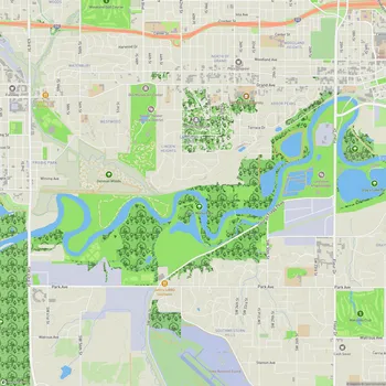 Map of Water Works Park