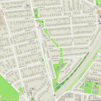 Map of Hooff's Run Park and Greenway