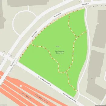 Map of Ben Carpenter Statue Park