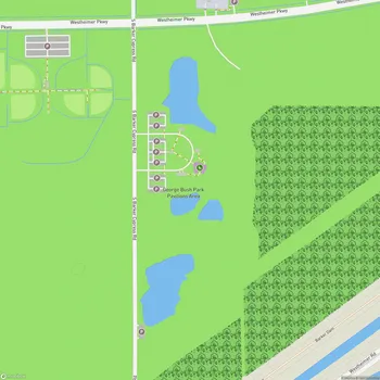Map of George Bush Park Pavilions Area